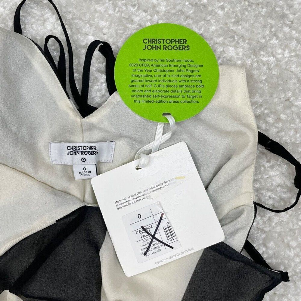 Christopher John Roberts Black White Chevron Slip… - image 7